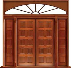 10 panel: single door + sidelight on right