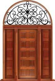 10 panel: single door + sidelight on right