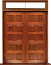 10 panel: single door + sidelight on right
