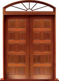 10 panel: single door + sidelight on right