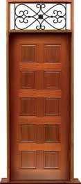 10 panel: single door + sidelight on right