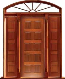 10 panel: single door + sidelight on right
