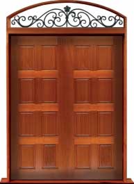 8 panel: double door + sidelight on right