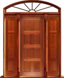 8 panel: double door + sidelight on right