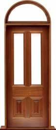 glazed cricket bat: single door + sidelight on right