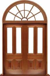 glazed cricket bat: single door + sidelight on right