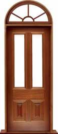 glazed cricket bat: single door + sidelight on right
