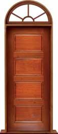 horizontal 4 panel: single door + sidelight on left