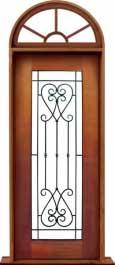 iron grille: double door +  two sidelights