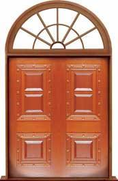 mediterranean: double door + sidelight on right