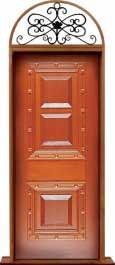 mediterranean: double door + sidelight on right