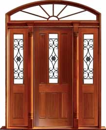 paddington with ironwork: single door + sidelight on left